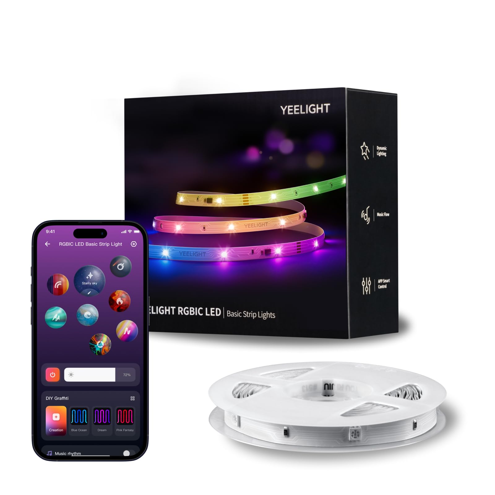 Amazon.com: YEELIGHT Smart 20 Ft RGB LED Strip Light for Bedroom